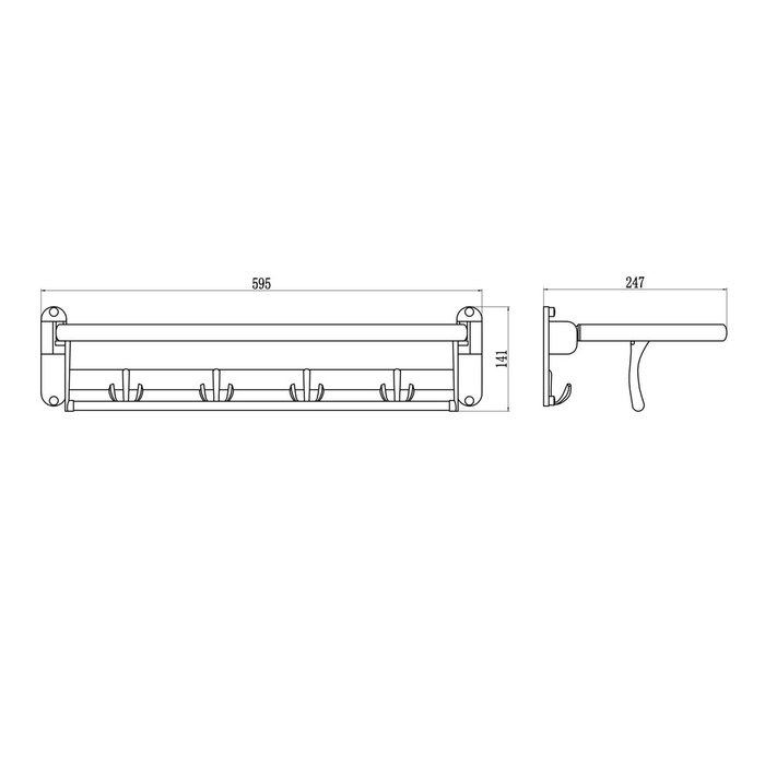 Полка для полотенец Savol S-004099, хром - купить Держатели для полотенец по цене 4488 Полка для полотенец Savol S-004099, хром - купить Держатели для полотенец по цене 4488