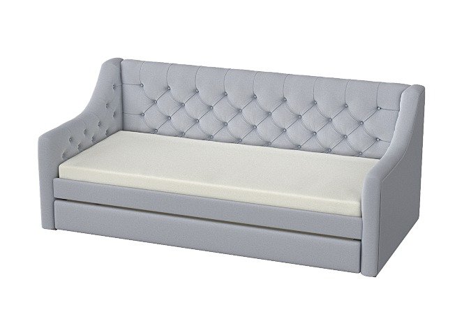 Диван-кровать Elit Soft спальное место 90х200 серого цвета - купить Кровати для спальни по цене 87900.0