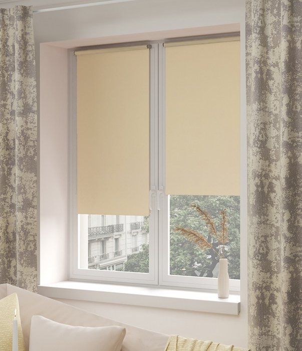 мини ролета Лайт 114х175 шампань мини ролета Лайт 114х175 шампань