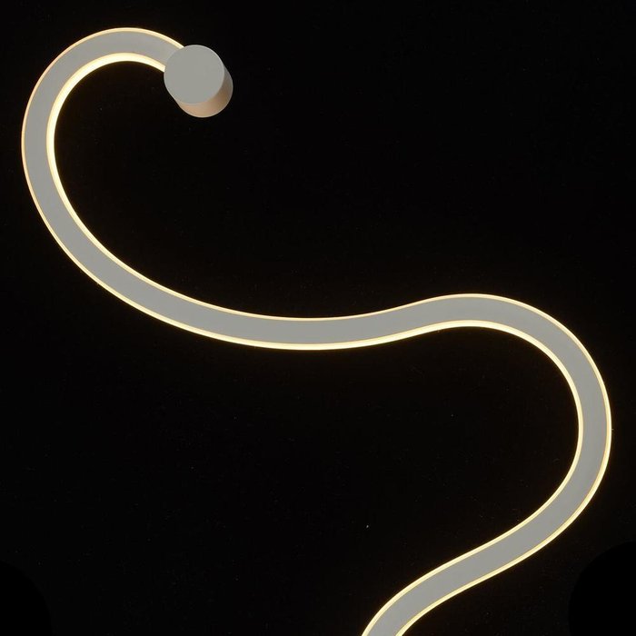 Потолочный светодиодный светильник Риббон белого цвета - лучшие Потолочные светильники в INMYROOM
