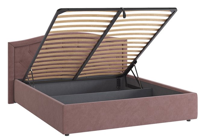 Кровать Верона 2 160х200 пудрового цвета с подъемным механизмом - лучшие Кровати для спальни в INMYROOM