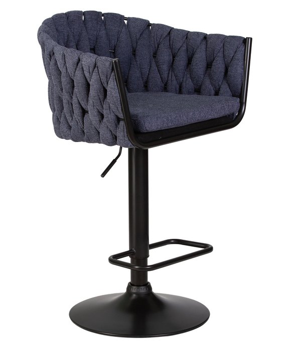 Стул барный Leon темно-синего цвета - купить Барные стулья по цене 12810.0