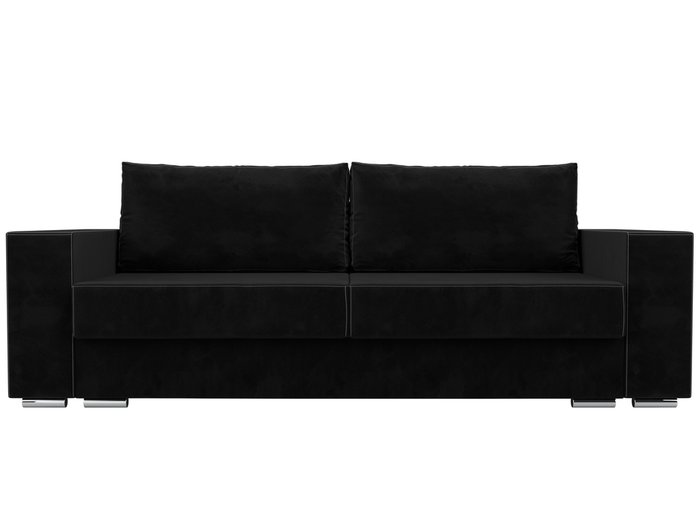 Прямой диван-кровать Исланд черного цвета - купить Прямые диваны по цене 51999.0
