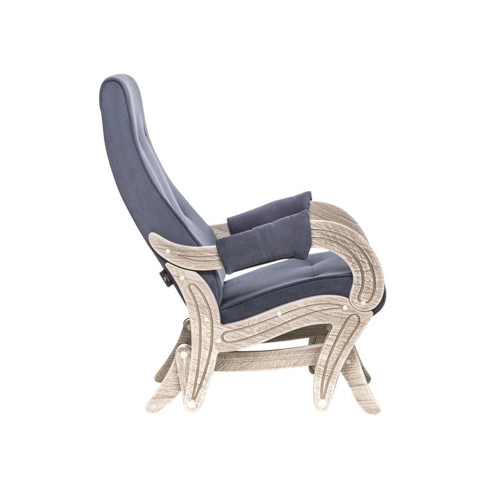 Кресло-глайдер модель 708  Verona Denim Blue - лучшие Интерьерные кресла в INMYROOM
