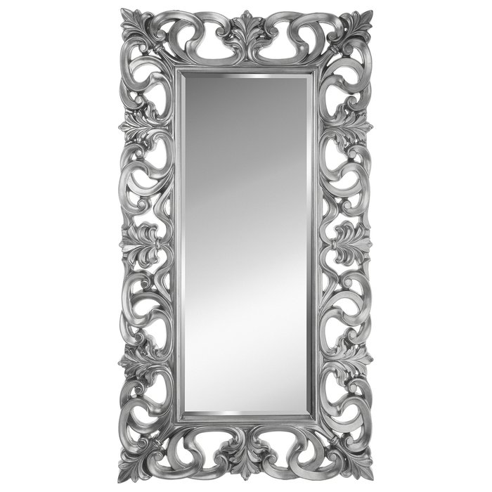 Зеркало настенное Фьюмичино серебряного цвета