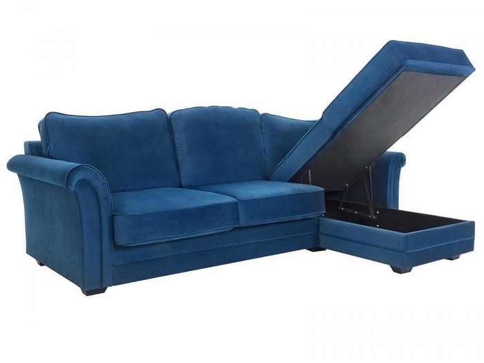Угловой диван-кровать Sydney синего цвета - лучшие Угловые диваны в INMYROOM
