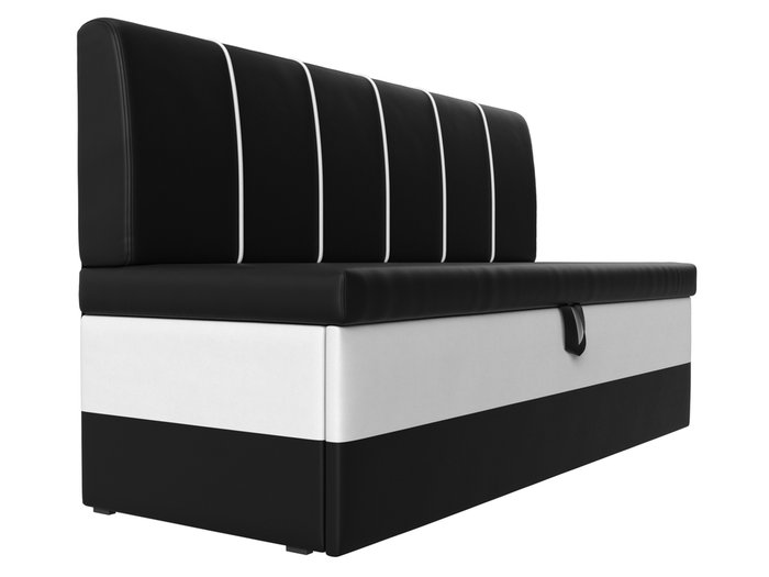 Диван-кровать Энигма черно-белого цвета (экокожа) - лучшие Прямые диваны в INMYROOM