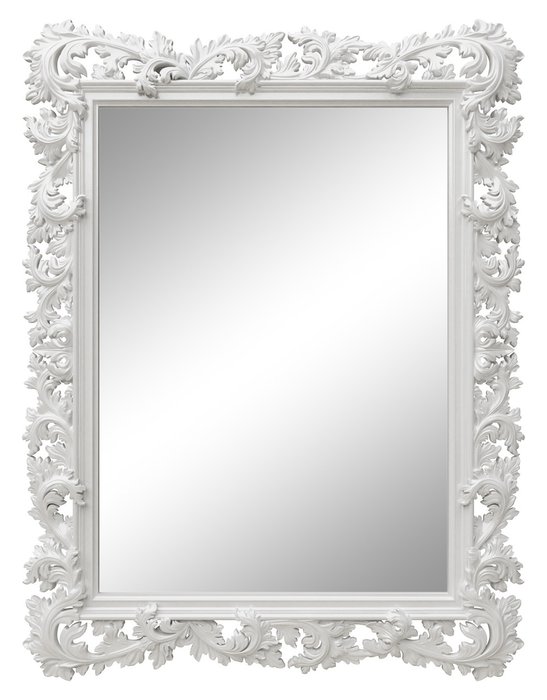 Зеркало в раме Фрея Белый глянец