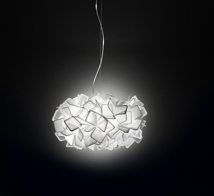 Подвесной светильник Slamp "CLIZIA WHITE" из пластика - купить Подвесные люстры по цене 27220 Подвесной светильник Slamp "CLIZIA WHITE" из пластика - купить Подвесные люстры по цене 27220