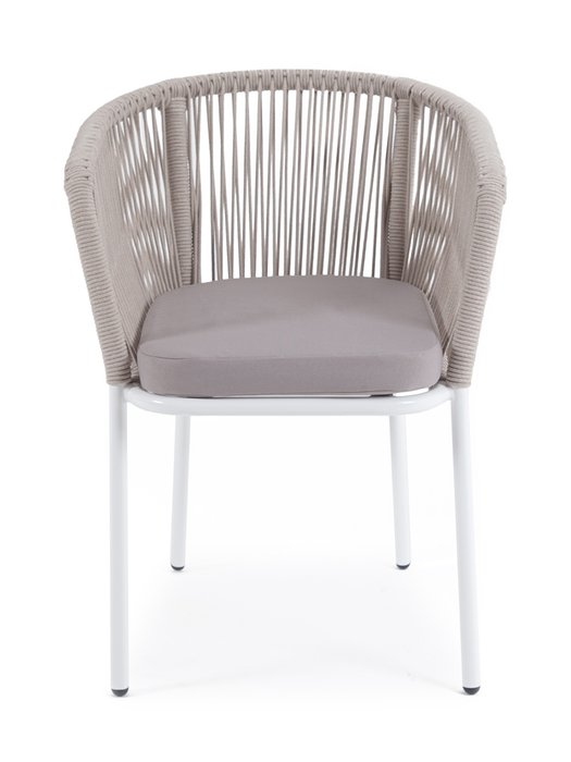 Стул Марсель бело-бежевого цвета - купить Садовые стулья по цене 20200.0