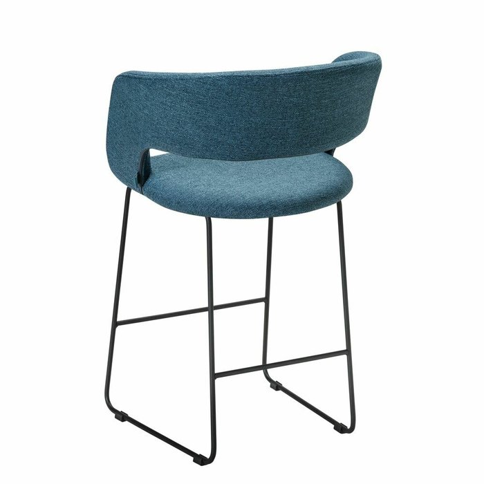 Полубарный стул Hugs синего цвета - лучшие Барные стулья в INMYROOM