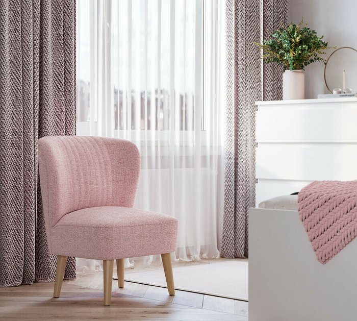 Стул Унельма светло-розового цвета - лучшие Интерьерные кресла в INMYROOM