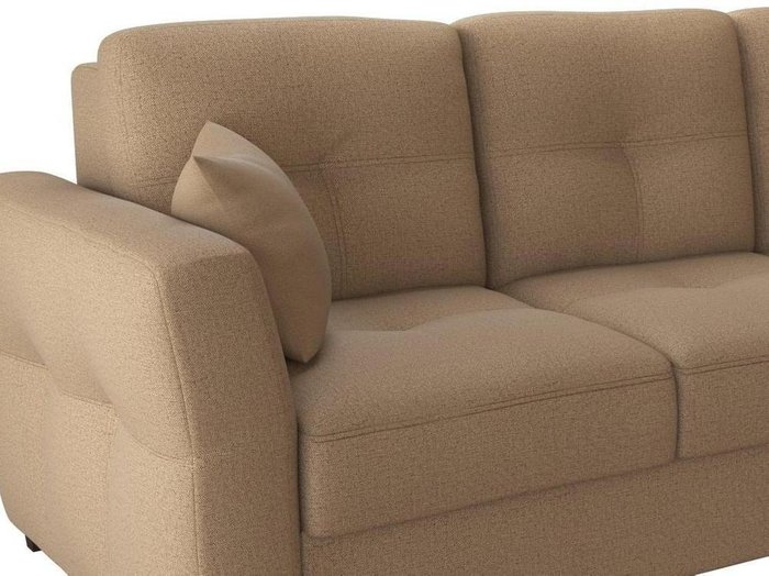 Диван-кровать прямой Манхеттен Fox светло-коричневого цвета  - лучшие Прямые диваны в INMYROOM