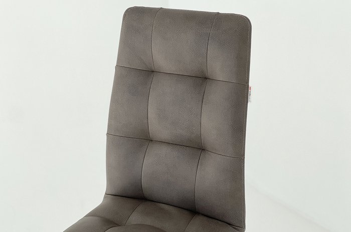 Стул Турин темно-серого цвета с белыми ножками - купить Обеденные стулья по цене 5690.0