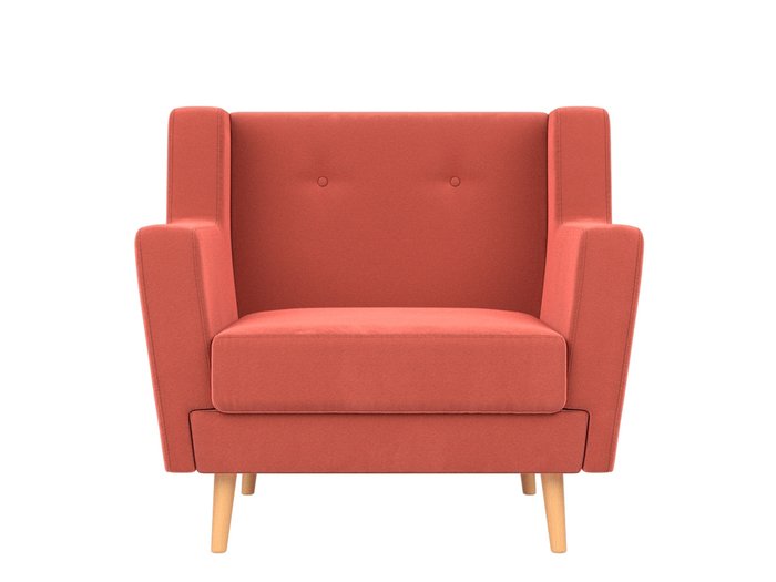 Кресло Брайтон кораллового цвета - купить Интерьерные кресла по цене 23999.0