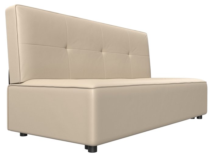 Прямой диван-кровать Зиммер бежевого цвета (экокожа) - лучшие Прямые диваны в INMYROOM