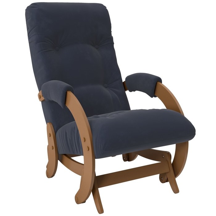 Кресло-глайдер Модель 68 темно-синего цвета