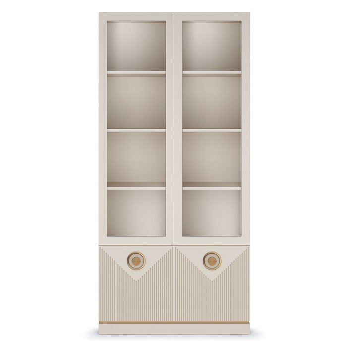 Книжный шкаф Капри цвета сатин - купить Книжные шкафы по цене 30660.0