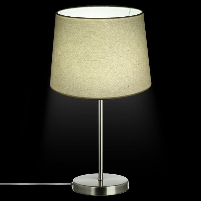 Настольная лампа с белым абажуром - купить Настольные лампы по цене 1820.0