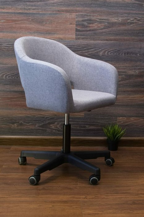 Кресло Бабби серого цвета - лучшие Офисные кресла в INMYROOM