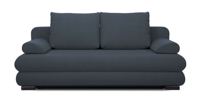 Прямой диван-кровать Фабио темно-серого цвета