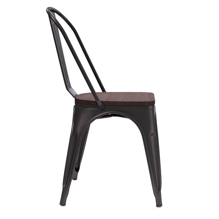 Обеденный стул Bistro Wood черного цвета - лучшие Обеденные стулья в INMYROOM