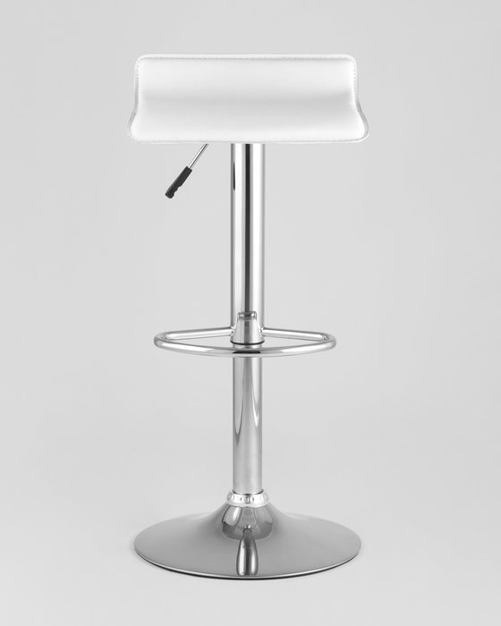Барный стул Хай-Тек белого цвета с металлическим каркасом - купить Барные стулья по цене 3199.0