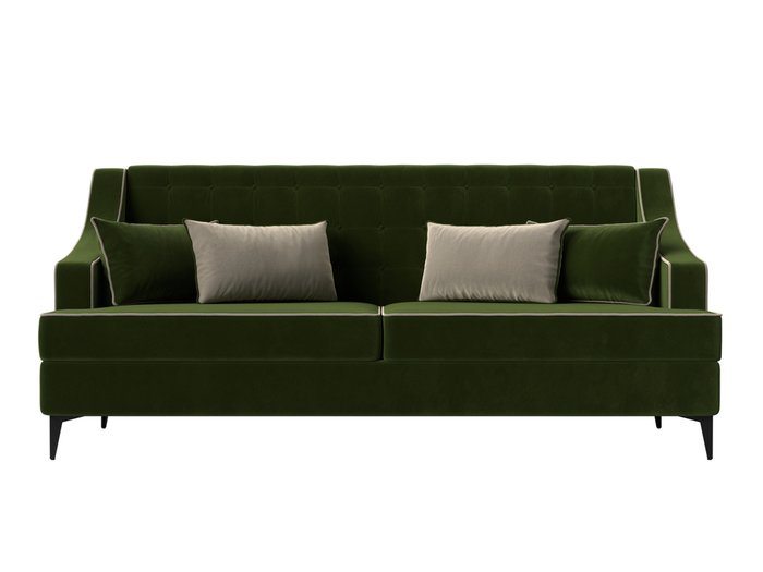 Прямой диван Марк зеленого цвета - купить Прямые диваны по цене 44999.0