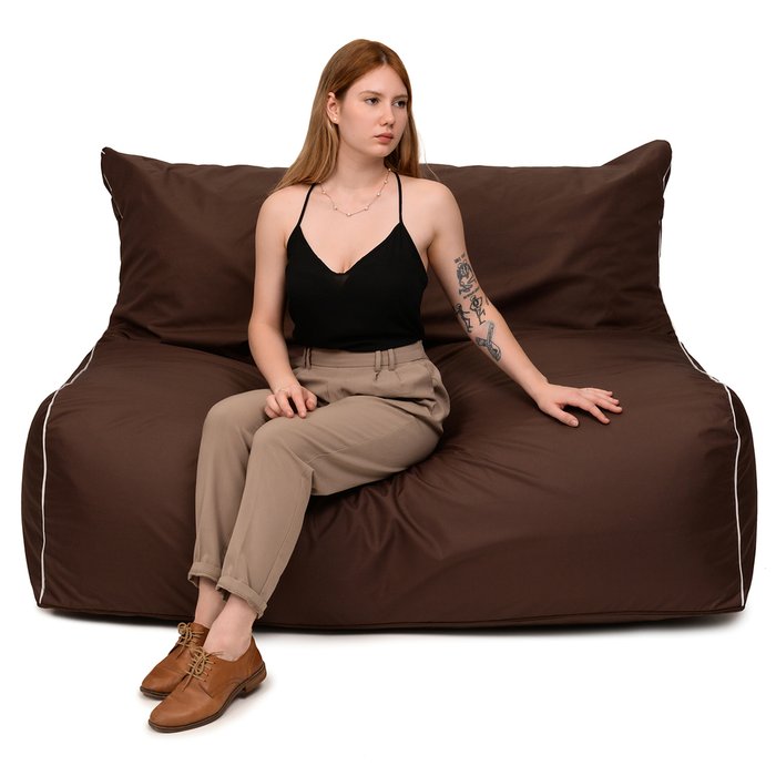 Бескаркасный диван Модерн коричневого цвета - лучшие Бескаркасная мебель в INMYROOM