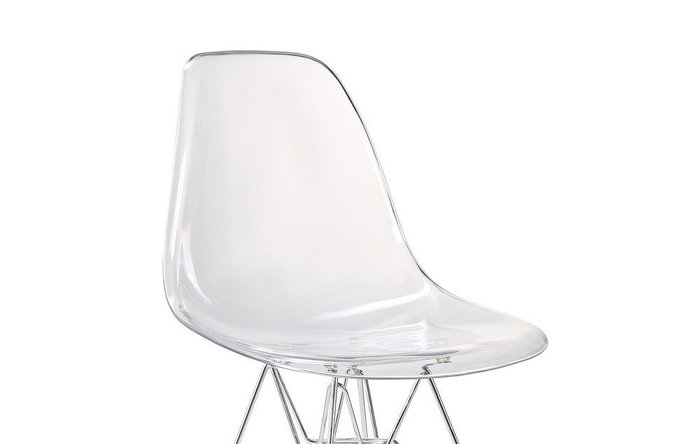 Стул Джексон с пластиковым сидением прозрачный - купить Обеденные стулья по цене 6700.0