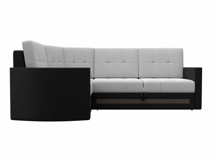 Угловой диван-кровать Белла белого цвета (экокожа) левый угол - купить Угловые диваны по цене 62999.0
