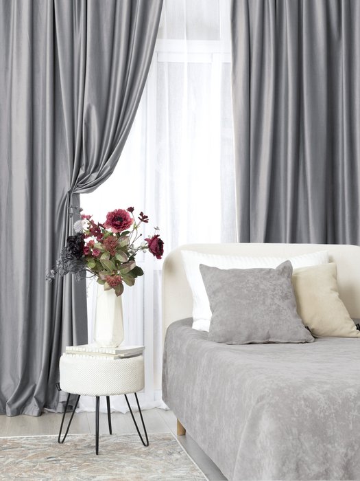Декоративная подушка Opera 45х45 серого цвета - купить Декоративные подушки по цене 1302.0
