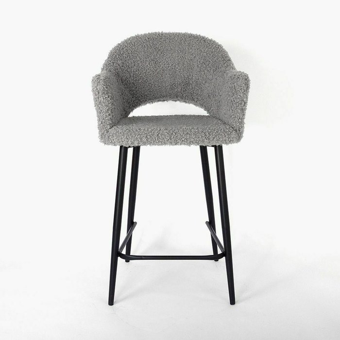 Стул полубарный вращающийся Белладжио серого цвета - купить Барные стулья по цене 18500.0