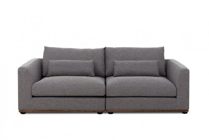 Модульный диван серого цвета