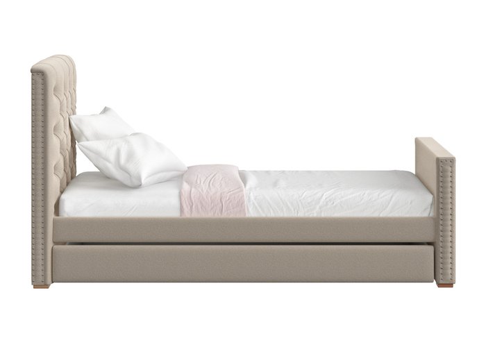Кровать Elit Soft 90х200 бежевого цвета - купить Одноярусные кроватки по цене 67900.0