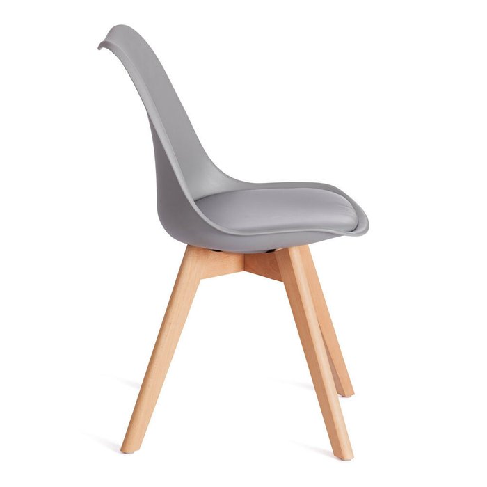Набор из четырех стульев Tulip серого цвета - лучшие Обеденные стулья в INMYROOM