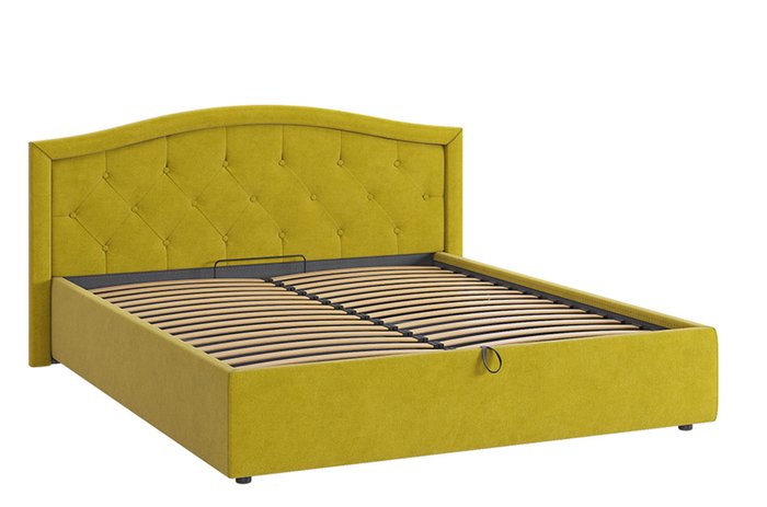 Кровать Верона 2 160х200 желто-зеленого цвета с подъемным механизмом - купить Кровати для спальни по цене 33680.0