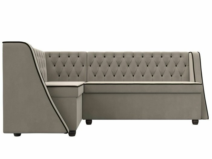 Кухонный угловой диван Лофт бежевого цвета левый угол - купить Угловые диваны по цене 48999.0
