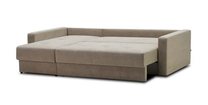 Угловой диван-кровать Сити бежевого цвета - лучшие Угловые диваны в INMYROOM