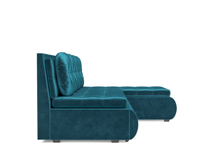 Угловой диван-кровать Кормак сине-зеленого цвета - лучшие Угловые диваны в INMYROOM