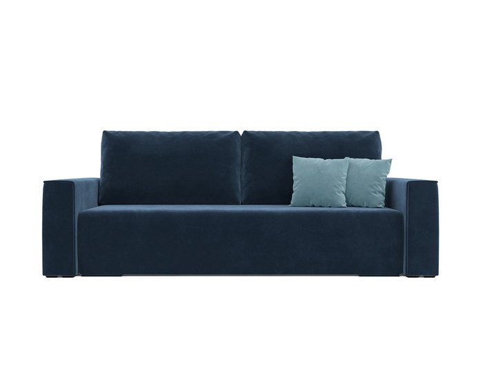 Диван-кровать Манхэттен Luna темно-синего цвета - купить Прямые диваны по цене 40590.0