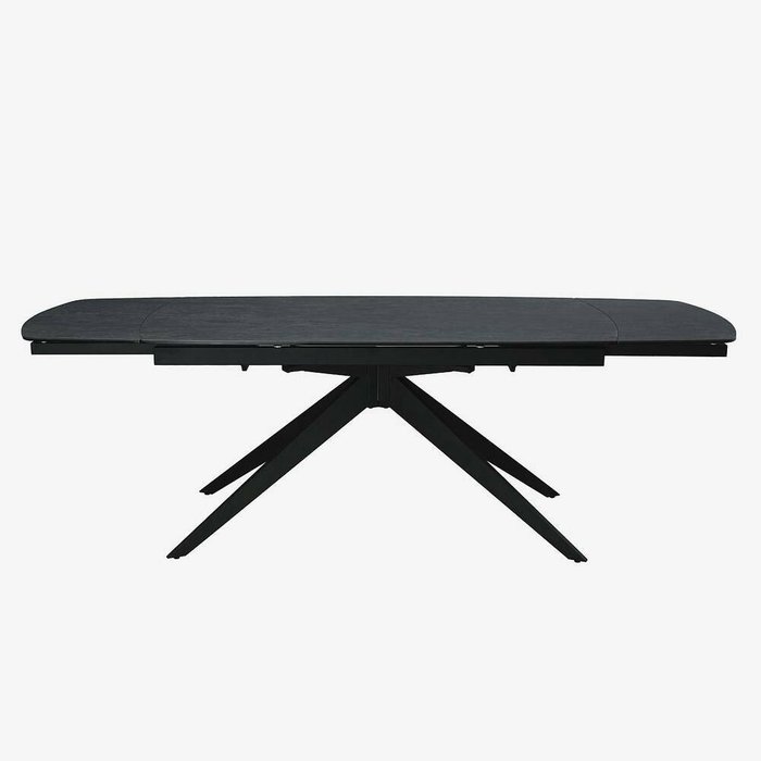 Раздвижной обеденный стол Ортлер темно-серого цвета