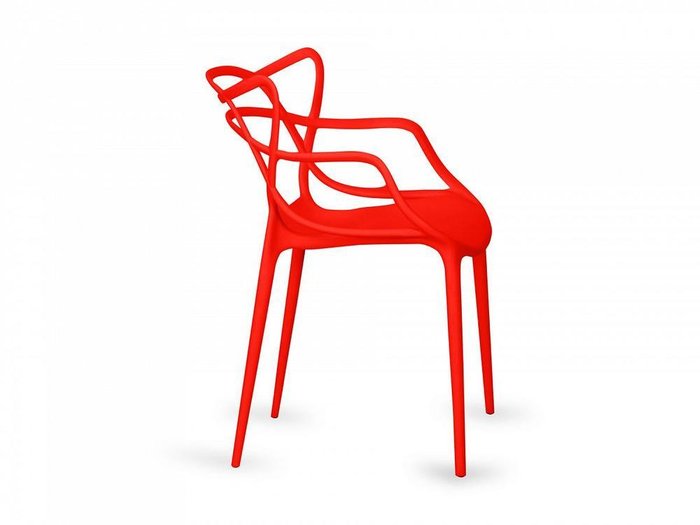 Стул Swell красного цвета - лучшие Обеденные стулья в INMYROOM