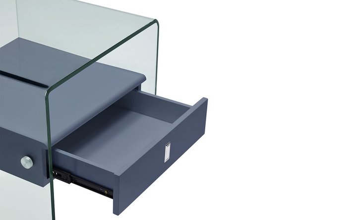 Столик с ящиком Glasper серого цвета - лучшие Журнальные столики в INMYROOM