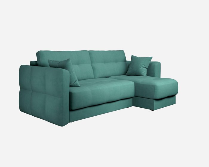 Диван-кровать угловой правый Ricco зеленого цвета - купить Угловые диваны по цене 80289.0