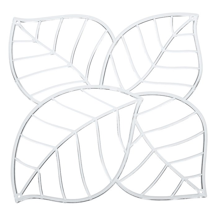 Набор из четырех декоративных элементов Leaf прозрачный