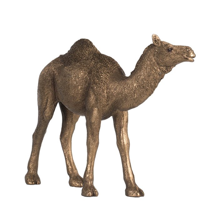 Фигурка Верблюд золотого цвета  - лучшие Фигуры и статуэтки в INMYROOM