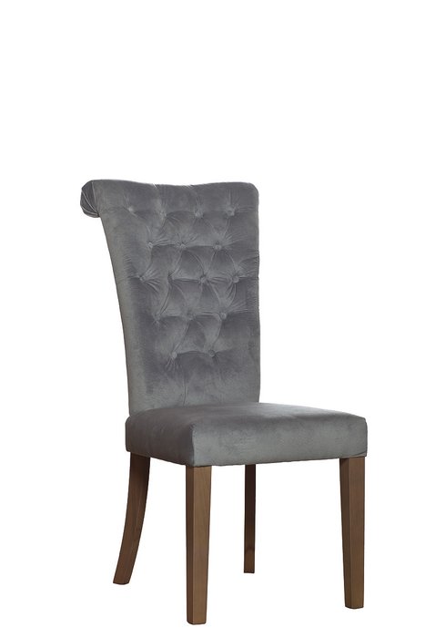 Стул бархатный серого цвета - купить Обеденные стулья по цене 15120.0
