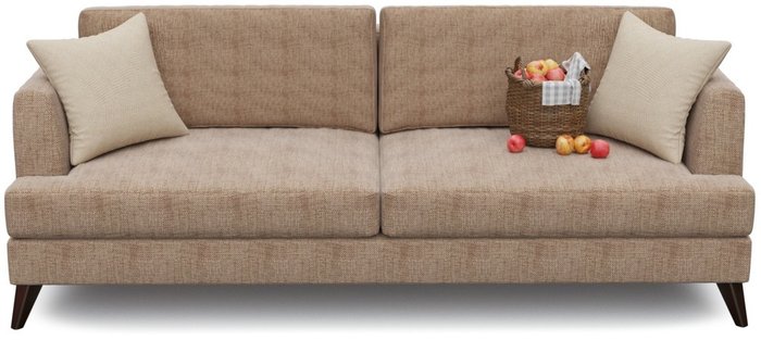 Диван-кровать Верди Браун коричневого цвета - купить Прямые диваны по цене 21550.0