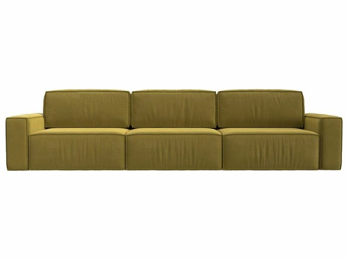 Диван-кровать Прага Классик лонг желтого цвета - купить Прямые диваны по цене 96999.0